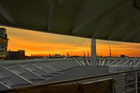 Sonnenaufgang in Hamburg 07.09.2022 - fotografiert von Bord der AIDAsol