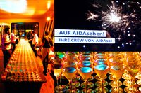 Auf AIDAsehen - Sekt an Bord AIDAsol am Abend des 06.09.2022