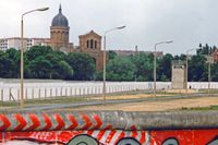 An der Mauer in Berlin Höhe Legiendamm im September 1987