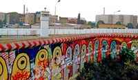 An der Mauer in Berlin im Bereich der Luckauer Strasse im September 1987