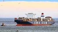 CMA CGM RIO GRANDE, Container Ship, IMO 9722699, am 04.11.2019 vor Malaga