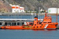 Versorgungsschiff PUNTA SALINAS (IMO: 7931894) am 11.02.2017 im Hafen von Santa Cruz de Tenerife