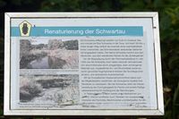 Schild beim Fluss Schwartau unweit Groß Parin 20.08.2021