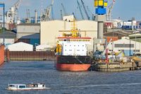 HUGO ABICHT (ENI 04811100) am 02.09.2022 im Hafen von Hamburg.Reederei Rainer Abicht Elbreederei
