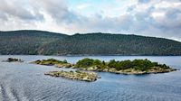 Am Oslofjord am 22.08.2020 - hier, bei Askeholmen, liegt das Wrack des im Jahr 1940 gesunkenen Schweren Kreuzer BLÜCHER in rund 90 Metern Tiefe