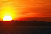Sonnenuntergang 08.02.2023 - fotografiert von Bord der COLOR MAGIC