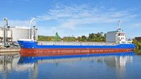 BALTIC SAILOR General Cargo Ship, IMO 9138214, am 14.09.2023 beim Lagerhaus Lübeck
