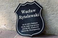 Zur Erinnerung an Waclaw Rytelewski - bei der Gedenkstätte Opfer von Krieg und Gewaltherrschaft - Vorwerker Friedhof in Lübeck 24.09.2023