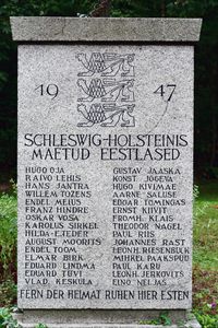 Gedenkstätte Esten auf dem Vorwerker Friedhof Lübeck 01.10.2023