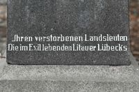 Gedenkstätte Litauer auf dem Vorwerker Friedhof in Lübeck 01.10.2023