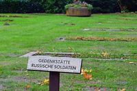 Gedenkstätte russische Soldaten auf dem Vorwerker Friedhof in Lübeck 1.10.2023