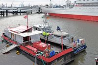 Zollboot KEHRWIEDER am 16.10.2023 im Hafen von Hamburg