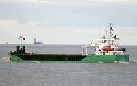 ARKLOW VANGUARD General Cargo Ship, IMO 9772577, am 16.10.2023 in der Nordsee