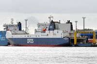 BRITANNIA SEAWAYS Ro-Ro Cargo Ship, IMO 9153032, am 16.10.2023 in Cuxhaven