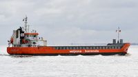 LADY HESTER, General Cargo Ship, IMO 9467249, am 16.10.2023 vor Cuxhaven
