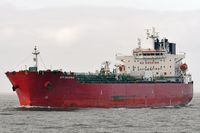 STI MAXIMUS Chemical/Oil Products Tanker, IMO 9854741, am 16.10.2023 in der Nordsee