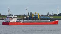 ADAMAS General Cargo Ship, IMO 9489558, am 16.10.2023 auf der Elbe