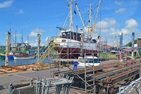 Fischkutter MARET am 20.7.2015 im Hafen von Büsum