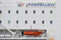 FINNFELLOW (IMO 9145164, Finnlines) am 27.01.2024 in Lübeck-Travemünde