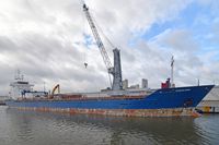 KAROLIINA, General Cargo Ship, IMO 9381380, am 03.02.2024 in Lübeck