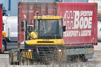 MAFI mit Container von der Firma BODE am 03.02.2024 in Lübeck