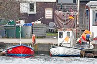 Fischereifahrzeuge TRA 13 ALDEBARAN und TRA 11 JAN am 03.02.2024 in Lübeck-Travemünde