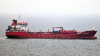 AMARANTH, Chemical/Oil Products Tanker, IMO 9458028, am 14.02.2024 in der Ostsee vor Kiel