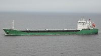 ARKLOW MILL, General Cargo Ship, IMO 9440265, am 14.02.2024 in der Ostsee vor Kiel