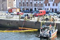 Galeasse FRIDTHJOF am 09.03.2024 in Lübeck gesunken