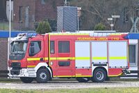Feuerwehr-Fahrzeug HL-I 144 am 09.03.2024 bei der Feuerwache 4 in Lübeck-Schlutup