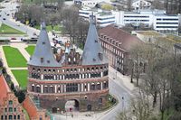 Lübeck beim Holstentor 06.03.2024