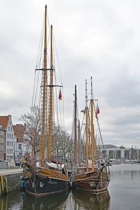 Lübeck 06.03.2024 Segelschiff LA PALOMA und SAMSARA