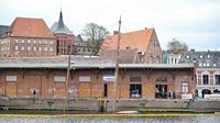 Die gesunkene FRIDTHJOF am 24.03.2024 in Lübeck