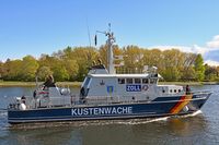 Zollboot PRIWALL am 20.04.2024 in Lübeck-Travemünde