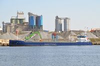 EIDSVAAG SIRIUS, General Cargo Ship, IMO 9279044, am 27.04.2024 beim Lehmannkai 3 Lübeck