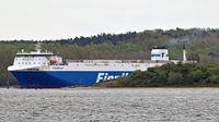 FINNPULP (IMO 9212644, Finnlines) am 27.04.2024 bei Stülper Huk Alt-Travemünde