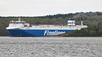 FINNPULP (IMO 9212644, Finnlines) am 27.04.2024 bei Stülper Huk Alt-Travemünde