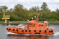 Lotsenversetzboot STEIN am 27.04.2024 in Lübeck-Travemünde