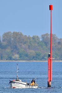 SCHLU 5 am 27.04.2024 auf der Trave bei Stülper Huk Alt Travemünde