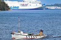 SCHLU 5 am 27.04.2024 auf der Trave bei Stülper Huk Alt Travemünde