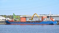 SONORO, General Cargo Ship, IMO 9199397, am 27.04.2024 beim Lehmannkai 2 Lübeck