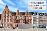 Ehemaliges Hauptzollamt Lübeck. An der Untertrave 55-57, Lübeck. Aufnahme vom 29.04.2024