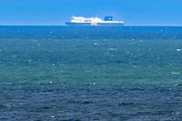 DFDS-Fährschiff am 07.05.2024 in der Ostsee