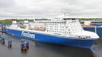 FINNSWAN ex NORDLINK (Finnlines, IMO 9336256) am 07.05.2024 in Lübeck-Travemünde