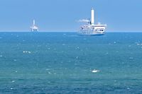 COPENHAGEN (IMO 9587867) und BERLIN (im Hintergrund) am 07.05.2024 in der Ostsee