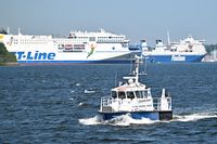 Polizeiboot HABICHT am 18.05.2024 unweit Lübeck-Travemünde