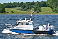 Polizeiboot HABICHT am 18.05.2024 unweit Lübeck-Travemünde