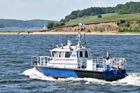 Polizeiboot HABICHT am 18.05.2024 unweit Lübeck-Travemünde