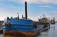 Schute EH II am 30.3.2018 im Hafen von Niendorf / Ostsee