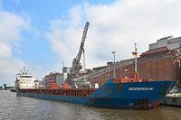 REIDERDIJK (General Cargo Ship, IMO 9454838), am 01.06.2024 in Lübeck